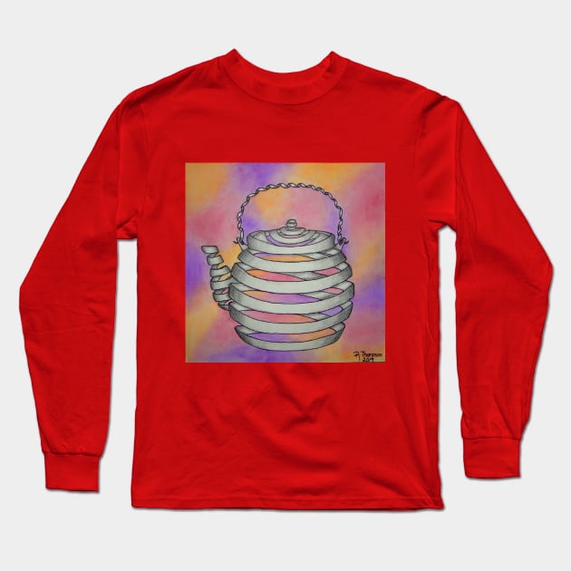 Wrapped Teapot Long Sleeve T-Shirt by Rororocker